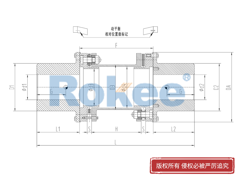 RLQA無法蘭快裝金屬膜片聯(lián)軸器,雙膜片聯(lián)軸器廠家,雙膜片聯(lián)軸器生產(chǎn)廠家